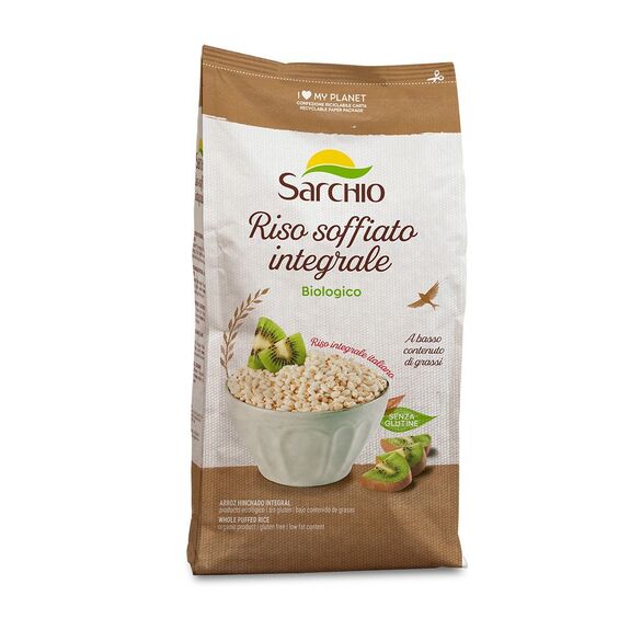 RIZ SOUFFLÉ complet BIO vegan sans allergènes Sarchio : 100 grammes