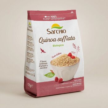 QUINOA SOUFFLÉ complet BIO vegan sans allergènes Sarchio : 100 grammes