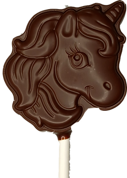 1 SUCETTE LICORNE en chocolat ALTERNATIVE au lait (sans lait) BIO vegan sans allergènes Exquidia : 21g