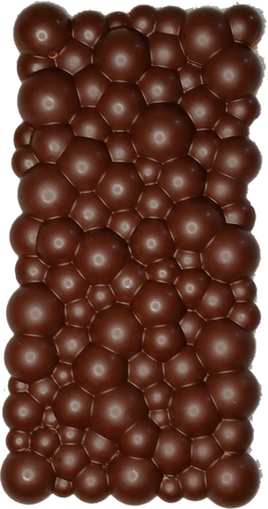 Grande tablette à BULLES pétillantes en chocolat ALTERNATIVE au lait (sans lait) BIO vegan sans allergènes Exquidia : 100g