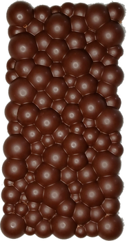 Grande tablette à BULLES pétillantes en chocolat ALTERNATIVE au lait (sans lait) BIO vegan sans allergènes Exquidia : 100g