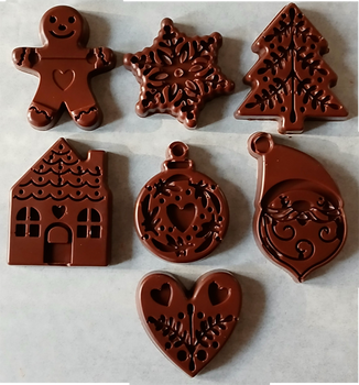 1 surprise traditionnelle de Noël en chocolat ALTERNATIVE au lait (sans lait) BIO vegan sans allergènes Exquidia : 20 grammes