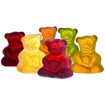 Bonbons ours en forme de BOUDDHA (BUDDHA Bärchen) BIO vegan sans allergènes Mindsweets : 75 grammes
