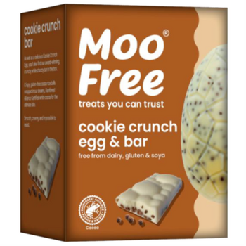 COOKIE CRUNCH EGG creux & bar Alternative vegan sans allergènes Moo Free : 135 grammes
