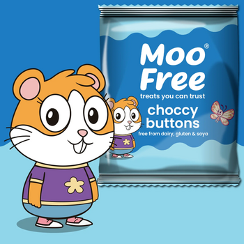CHOCCY BUTTONS (Pépites de chocolat) vegan sans allergènes Moo Free : 25 grammes