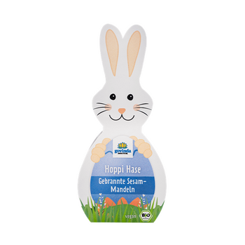 Hoppi le lapin de Pâques BIO vegan sans gluten, sans lait, sans oeufs, sans soja, sans arachide GOVINDA : 50g