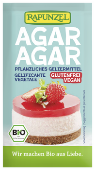 AGAR AGAR BIO vegan sans allergènes RAPUNZEL : (4x5g) = 20 grammes