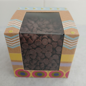 CUBE ethnique + nos pépites de chocolat NOIR 55% (origine Pérou) BIO vegan sans allergènes Allergoora : 250 grammes