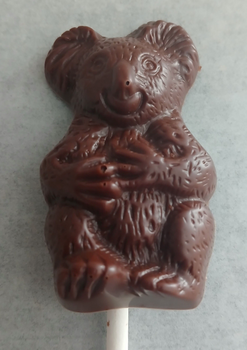 1 sucette KOALA en chocolat ALTERNATIVE au lait (sans lait) BIO vegan sans allergènes Exquidia :  16g