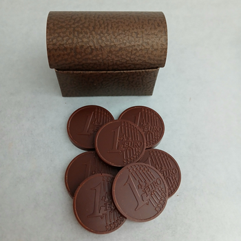 7 EUROS en chocolat NOIR (55%) (origine Pérou) BIO vegan sans allergènes Allergoora : 35 grammes
