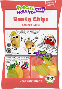 Chips colorées au Ketchup BIO vegan sans allergènes Freche Freunde : 50 grammes