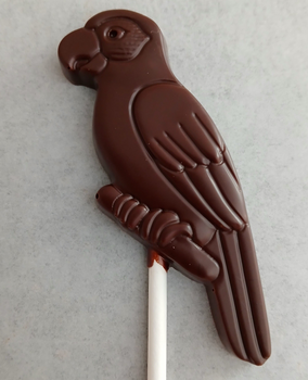 1 sucette ARA en chocolat NOIR 60% BIO vegan sans allergènes Exquidia :  17 grammes
