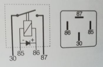 Relais 12 Volts 40 Amp.