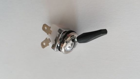 Interrupteur, acier chromé M/A