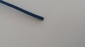 Fil coton tressé bleu 1²