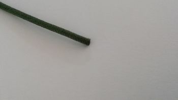 Fil coton tressé vert 1²