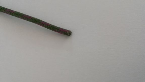 Fil coton tressé vert/violet 1²