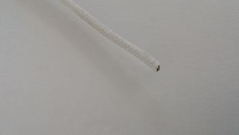 Fil coton tressé blanc 1²