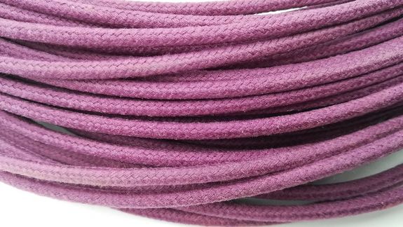 Fil coton tressé violet 1²