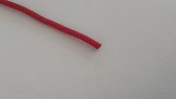 Fil coton tressé rouge 1²