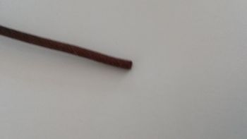 Fil coton tressé marron 1²