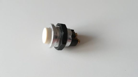 Bouton poussoir blanc