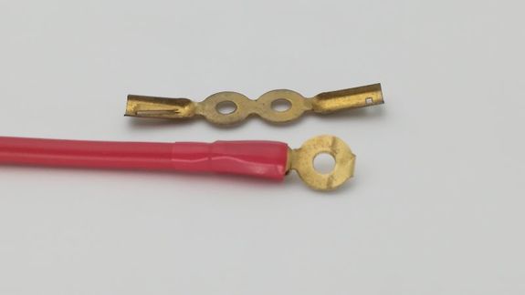 Cosse de bougie plate