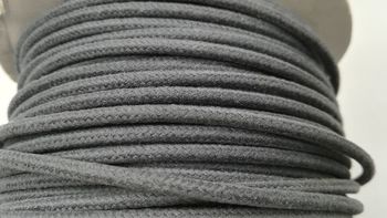 Fil coton tressé gris 1²