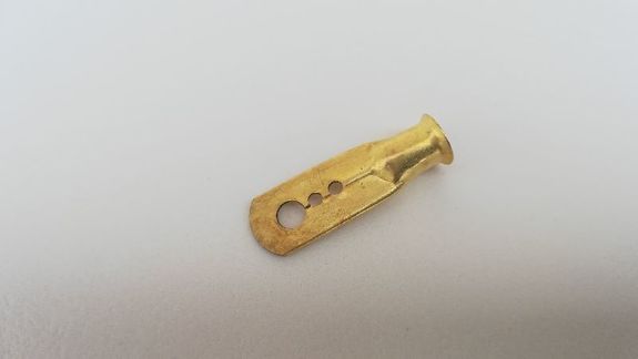 Cosse de bougie plate