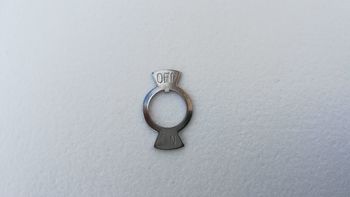 Rosace inox d'interrupteur
