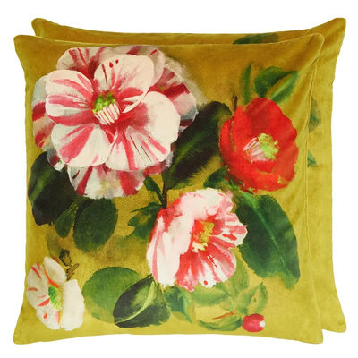 Designers Guild coussin Camellia Velours Mimosa