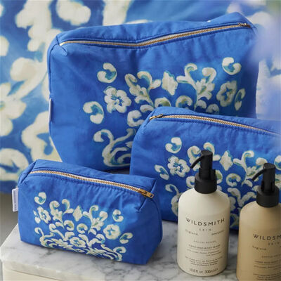 Designers Guild Washbag Isolotto Cobalt small