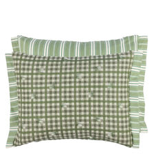 Designers Guild coussin Vichy emerald
