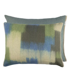 Designers Guild coussin Carres Ombres moss
