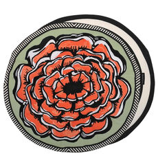 Christian Lacroix coussin Roseron Tomate Round