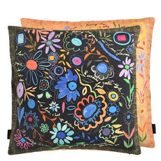 Christian Lacroix cushion Dites le avec des fleurs azur