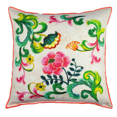 Designers Guild coussin Osier Damasse fuchsia