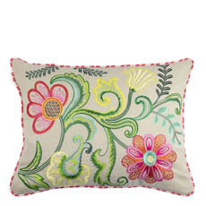 Designers Guild coussin Embroidered Osier Damasse fuchsia