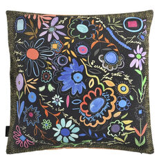 Christian Lacroix cushion Dites le avec des fleurs azur