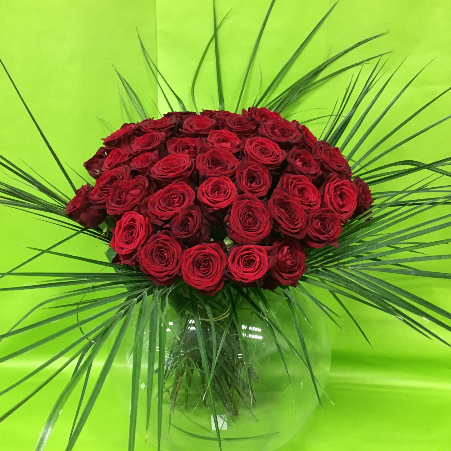 Bouquet passion avec 50 roses rouges