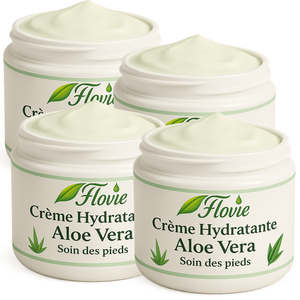 Lot de 4 crème hydratantes pour les pieds à l'Aloe vera