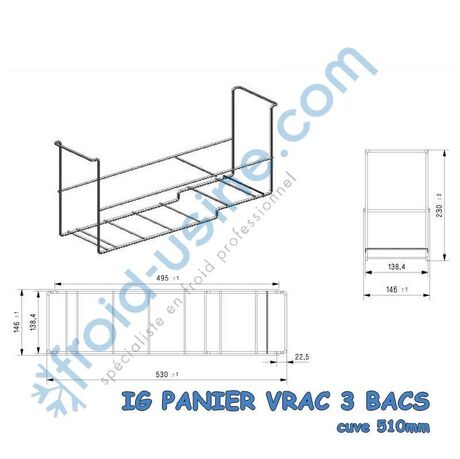Panier vrac pour conservateurs à glaces FOCUS