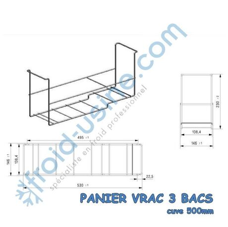 Panier vrac pour conservateurs à glaces FOCUS