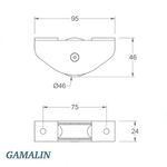 CADIOU - ROULETTE PORTAIL COULISSANT