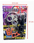 SET PISTOLETS AVEC 3 FLECHES ET ACCESSOIRES
