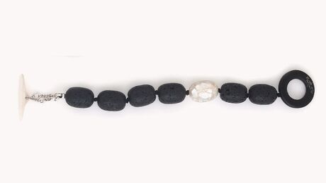 Bracelet Nature Volcan perles ovalesHiver 2025