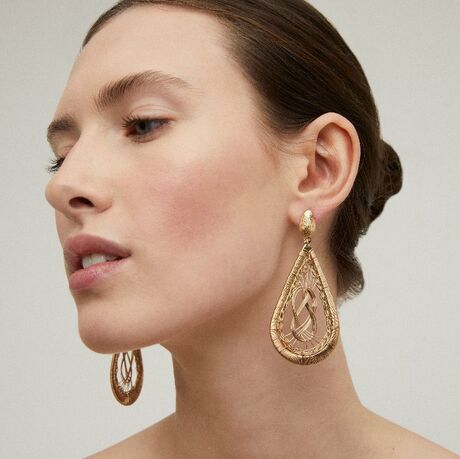 Boucles d'oreilles Gas Tojo Filéa dorées