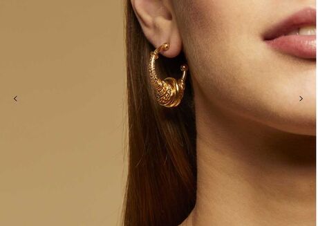 Boucles d'oreilles Gas Créoles Maranzana pm dorées