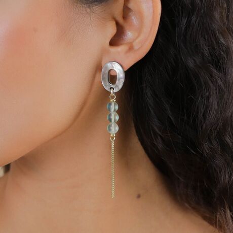 Boucles d'oreilles Nature Fluorite Eté 2026