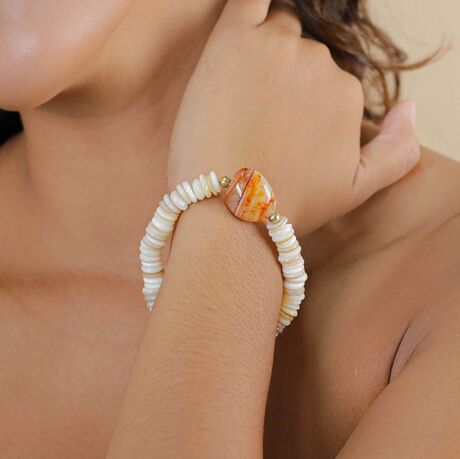 Bracelet Nature  Minerama agate rouge Eté 2026